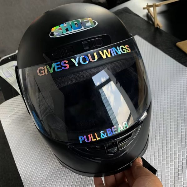 GIVES YOU WINGS Racing Sponsor Helmet Reflective Sticker Motorcycle Front Windshield Side Body Stickers - Image 5