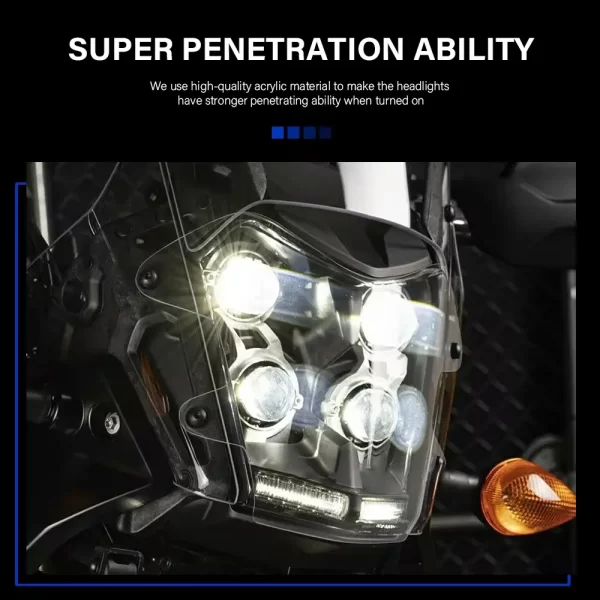 YAMAHA Headlight Protector Acrylic Light Cover Protective Guard For Tenere 700 Tenere700 XT700Z 2019 - - Image 3