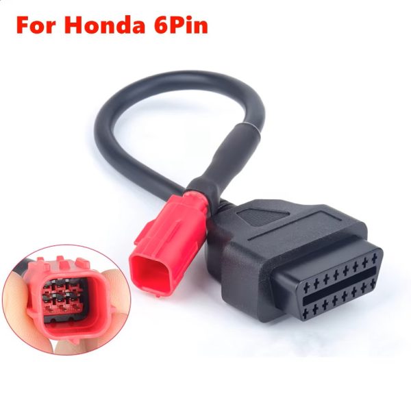 4Pin/6Pin Plug Motorcycle Diagnostic Cable for Honda 4Pin for Honda 6Pin To OBD2 Connector - Image 3