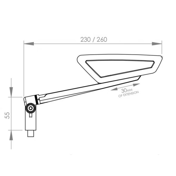 Hypernaked Mirrors for Metric Motorcycles Adjustable Mirror Kits Side Rearview Blue Anti-glare Universal Accessories - Image 5