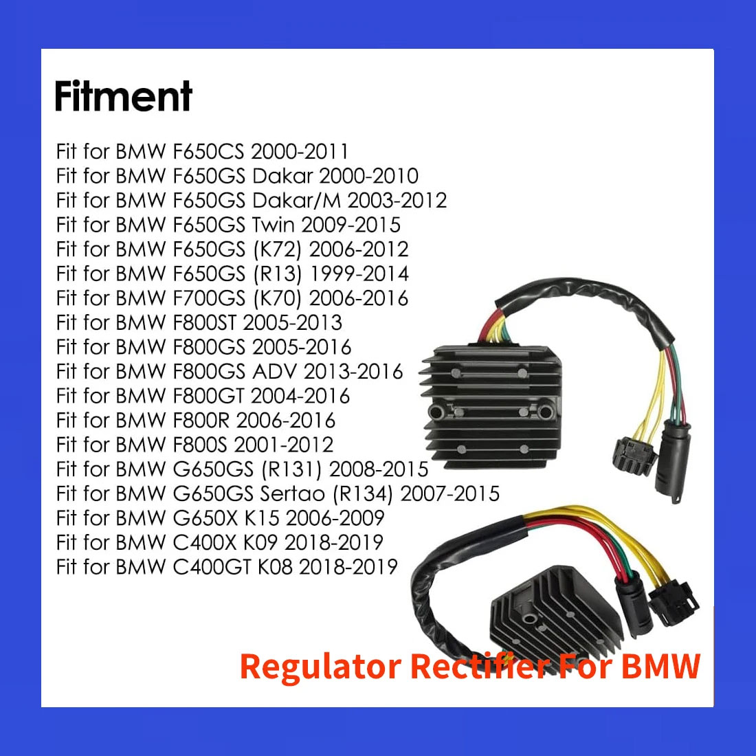 Motorcycle Voltage Regulator Rectifier for BMW F650GS F700GS F800GS F800R G650GS C400X C400GT OEM 61312346550 61317707943 - Image 6