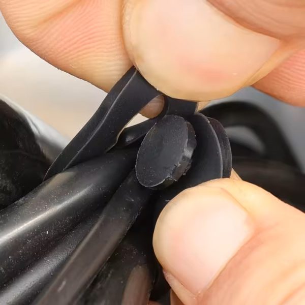 5/10/20Pcs Motorcycle Rubber Frame Securing Cable Wiring Harness Power Cord Tie Clutch Line Brake Ties - Image 4