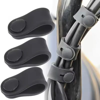 5/10/20Pcs Motorcycle Rubber Frame Securing Cable Wiring Harness Power Cord Tie Clutch Line Brake Ties