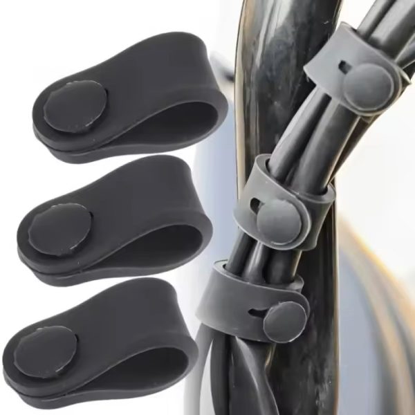 5/10/20Pcs Motorcycle Rubber Frame Securing Cable Wiring Harness Power Cord Tie Clutch Line Brake Ties - Image 2