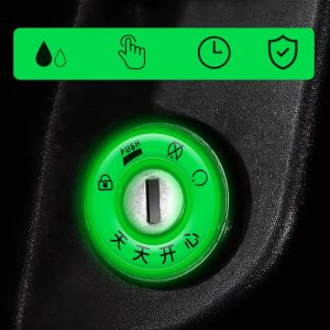 1pc Luminous Switch Ring Styling Motorcycle Ignition Key Sticker Motorcycle Key Hole Decorative Cover