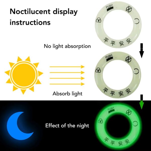 1pc Luminous Switch Ring Styling Motorcycle Ignition Key Sticker Motorcycle Key Hole Decorative Cover - Image 5