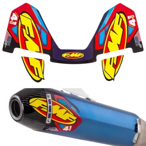26x15cm For FMF Sticker 4T Motorcycle Exhaust Muffler Pipe Decals Waterproof for Motorbikes