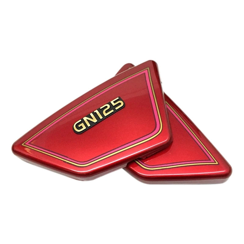 Motorcycle Battery Side Cover Panels for Suzuki GN125 GN 125 ABS Frame Side Fairing Covers Red Black