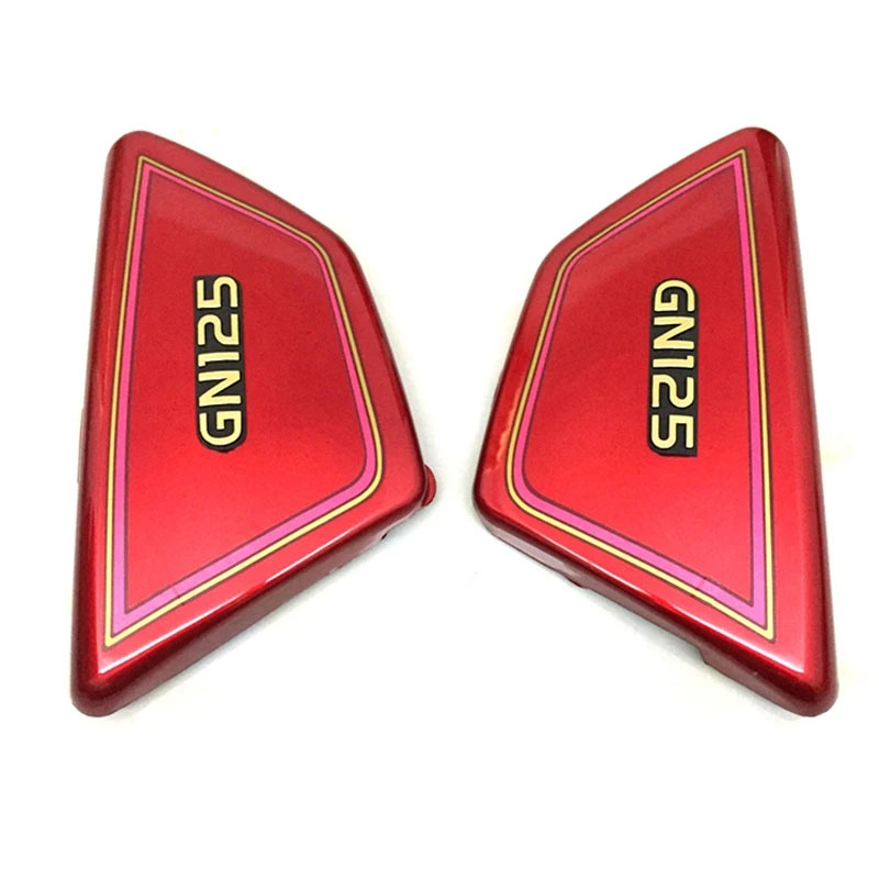 Motorcycle Battery Side Cover Panels for Suzuki GN125 GN 125 ABS Frame Side Fairing Covers Red Black - Image 5