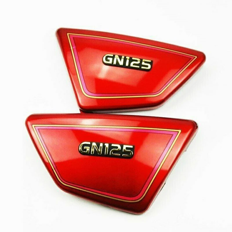 Motorcycle Battery Side Cover Panels for Suzuki GN125 GN 125 ABS Frame Side Fairing Covers Red Black - Image 6