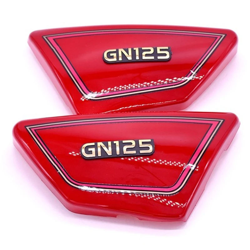 Motorcycle Battery Side Cover Panels for Suzuki GN125 GN 125 ABS Frame Side Fairing Covers Red Black - Image 7