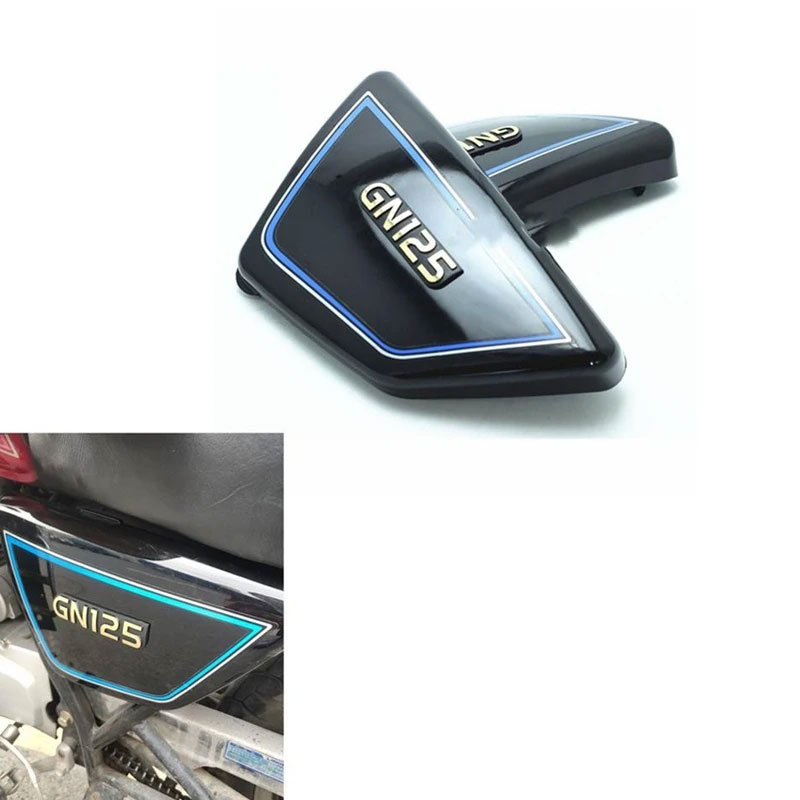 Motorcycle Battery Side Cover Panels for Suzuki GN125 GN 125 ABS Frame Side Fairing Covers Red Black - Image 8