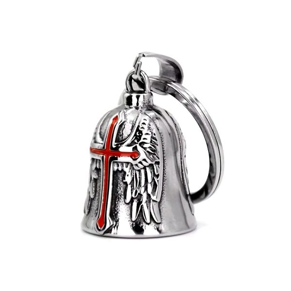 Motorcycle Guardian Angel Ride Cycling Bell Chains Accessories Bells For Motorcycles Riding Punk Cross Exorcist Amulet - Image 4