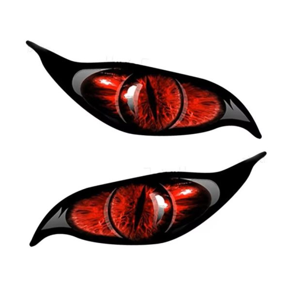2PCS Motorcycle Cat Eyes Sticker 3D Stereo Reflective Creative Rearview Mirror Decal For Motorbike Car Auto Decoration - Image 6