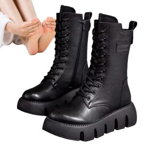 Women's Motorcycle Boot with Side Zips Soft Motorcycle Boot Birthday Christmas Gift For Girlfriend Mother Wife