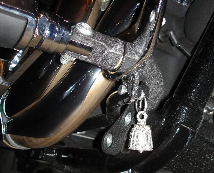 biker bell on motorcycle